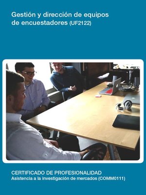 cover image of UF2122--Gestión y dirección de equipos de encuestadores